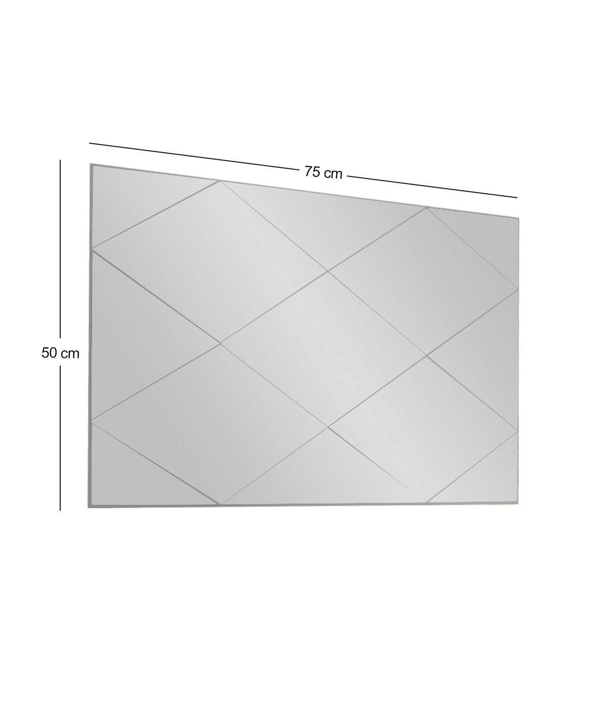 Miroir design Hatoro 55x75cm Motif Losange