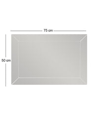 Miroir décoratif Alton 50x75cm Bois Blanc