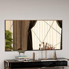 Miroir décoratif Tongo L120xH60cm Bronze