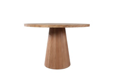 Table à manger rond Sukina D100cm Bois massif clair