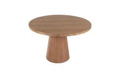 Table à manger rond Sukina D100cm Bois massif clair