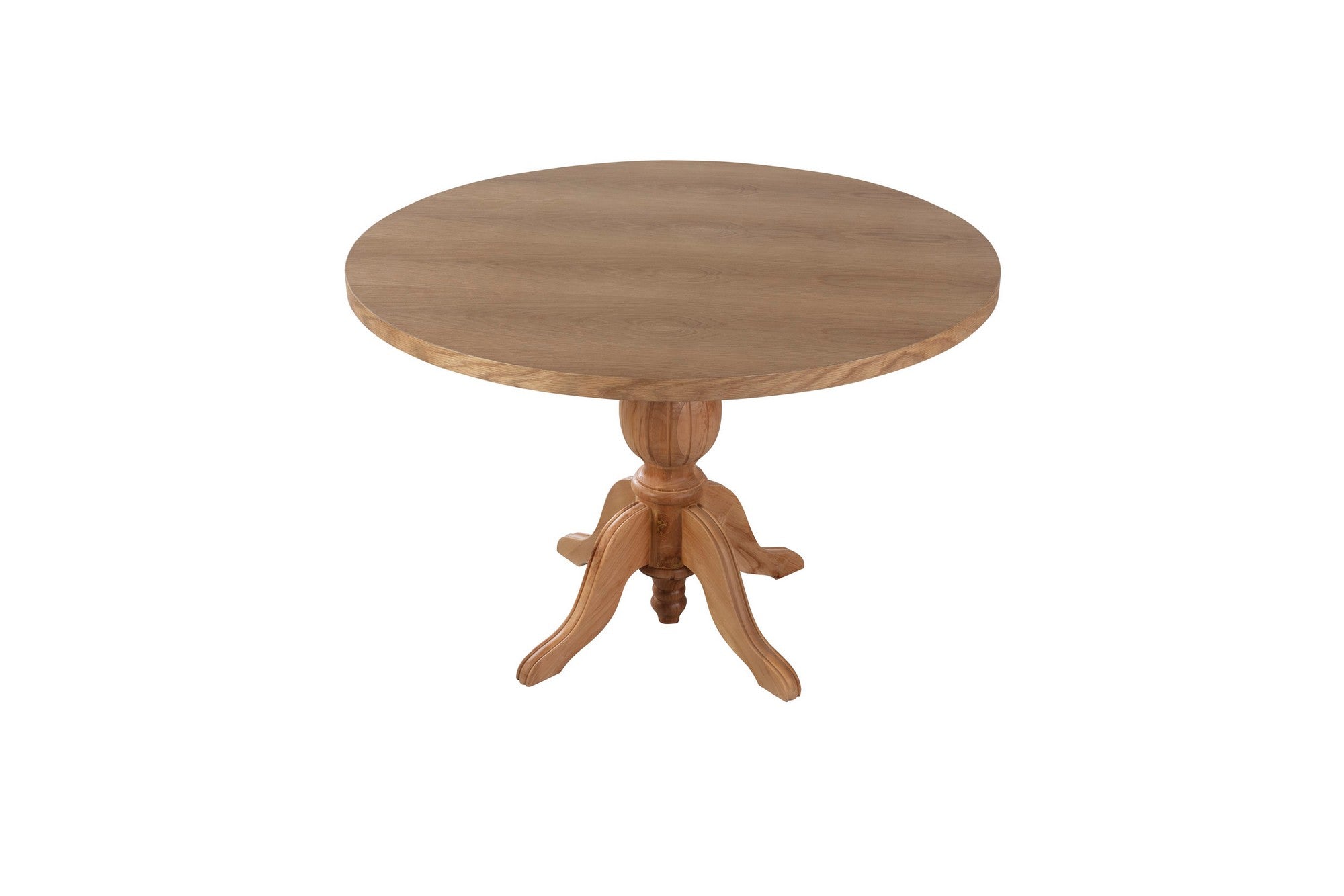 Table à manger rond Gezej D100cm Bois massif clair