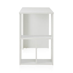 Bureau compact à étagères L50cm Avolado Blanc