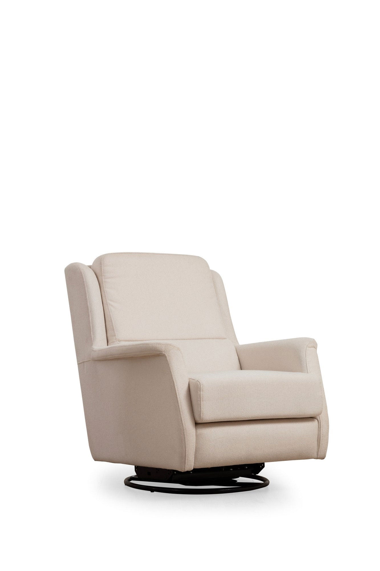 Fauteuil pivotant Enyana Tissu Blanc