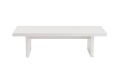 Ensemble table basse et 2 bouts de canapés gigognes Bernin Bois Blanc