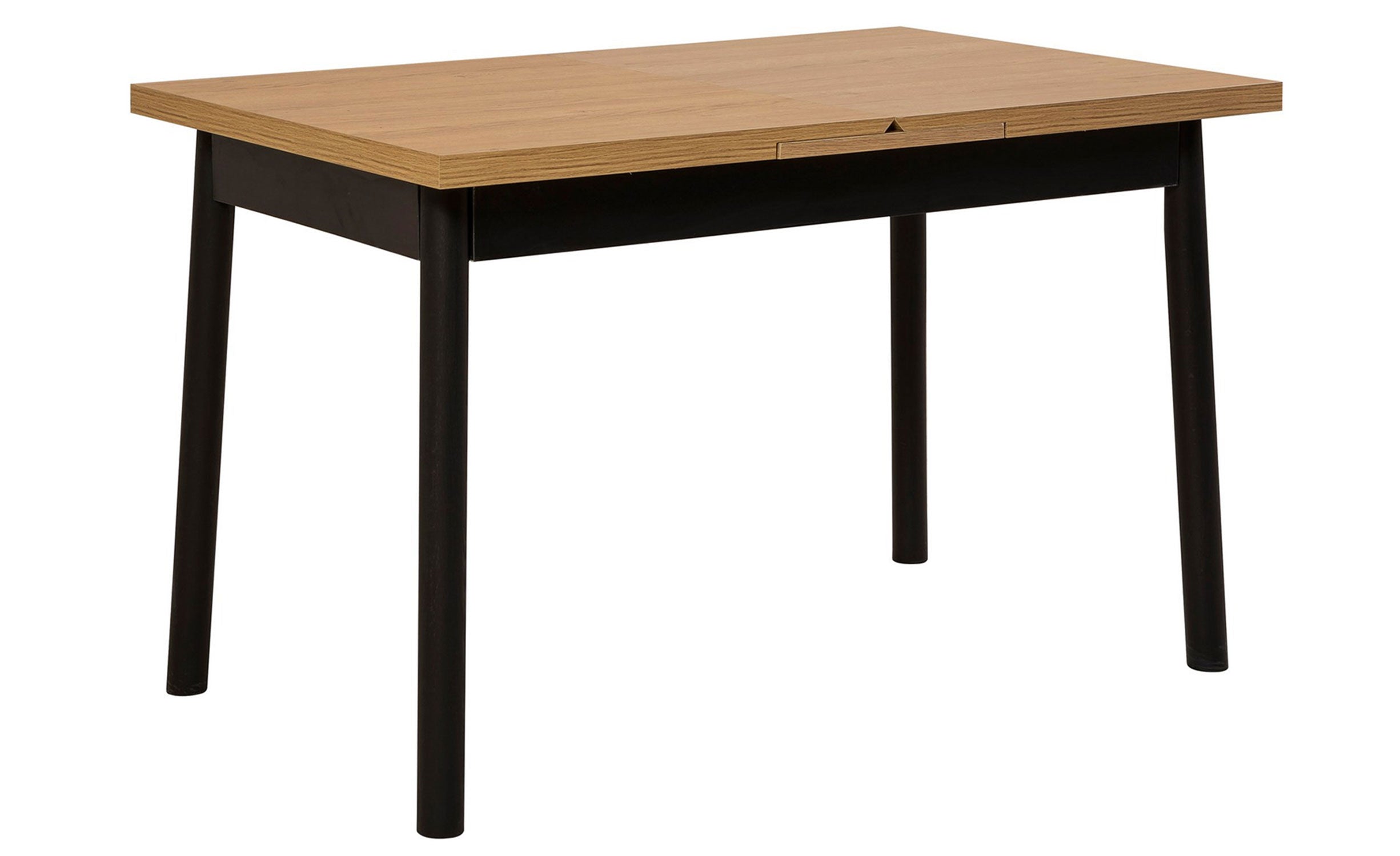 Table à manger extensible Avre Bois clair et Noir