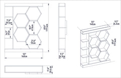 Étagère bibliothèque design Ebisu L140cm Blanc