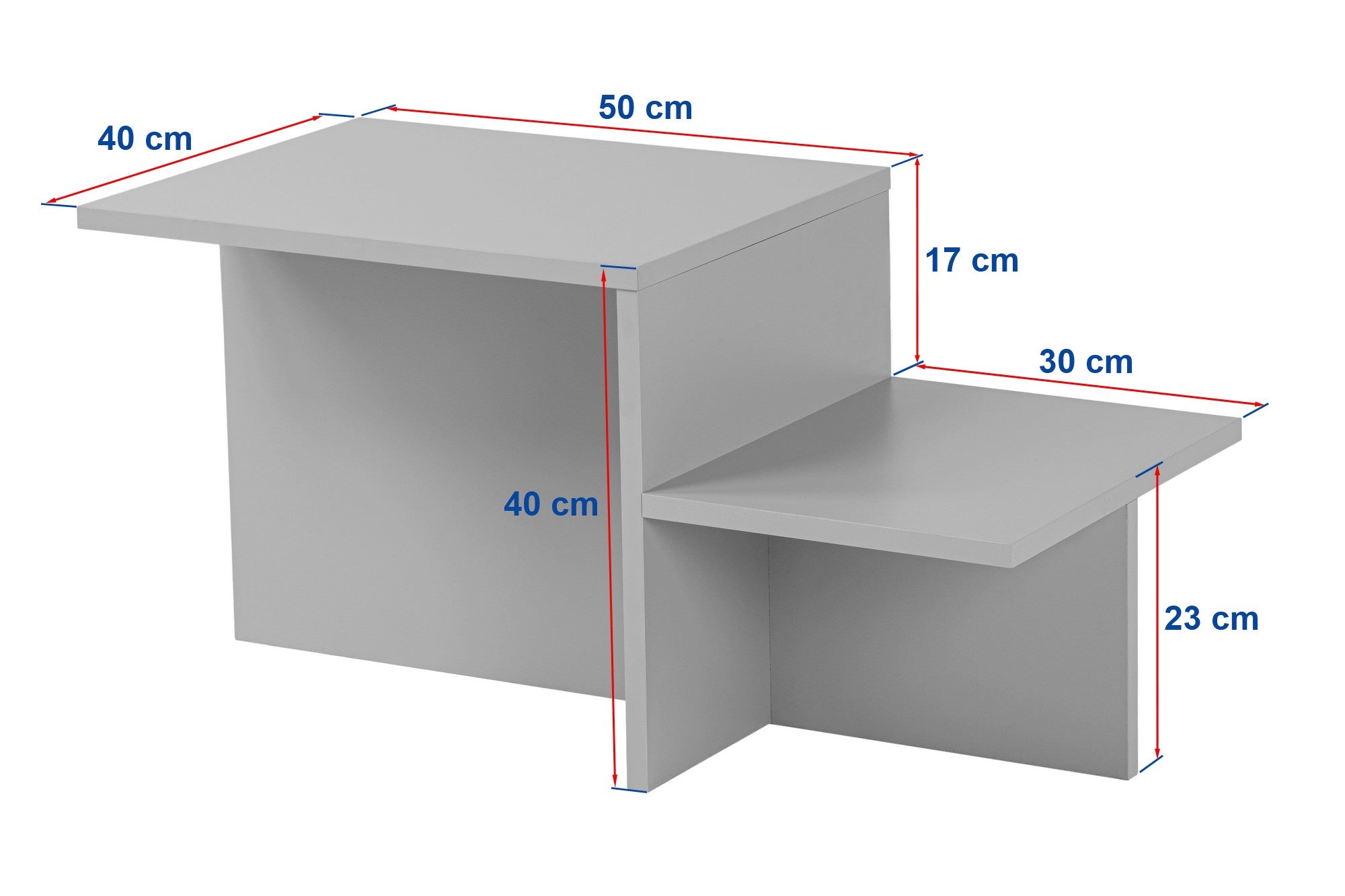 Table basse design Rechy L80xH40cm Bois Effet marbre