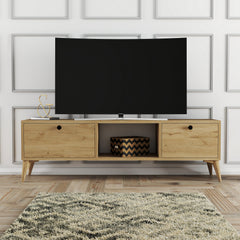 Meuble Tv Vagu L138cm Chêne clair