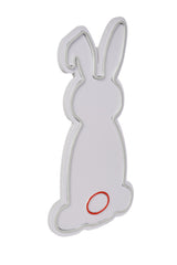 Décoration murale Ludica Lapin Néon LED Blanc et Rouge