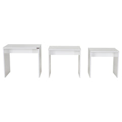 Lot de 3 tables basses gigognes Kibo Blanc