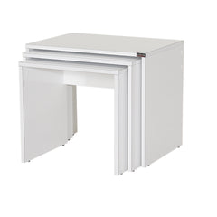 Lot de 3 tables basses gigognes Kibo Blanc