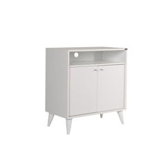 Buffet bas 2 portes Mizaris L73cm Blanc crème