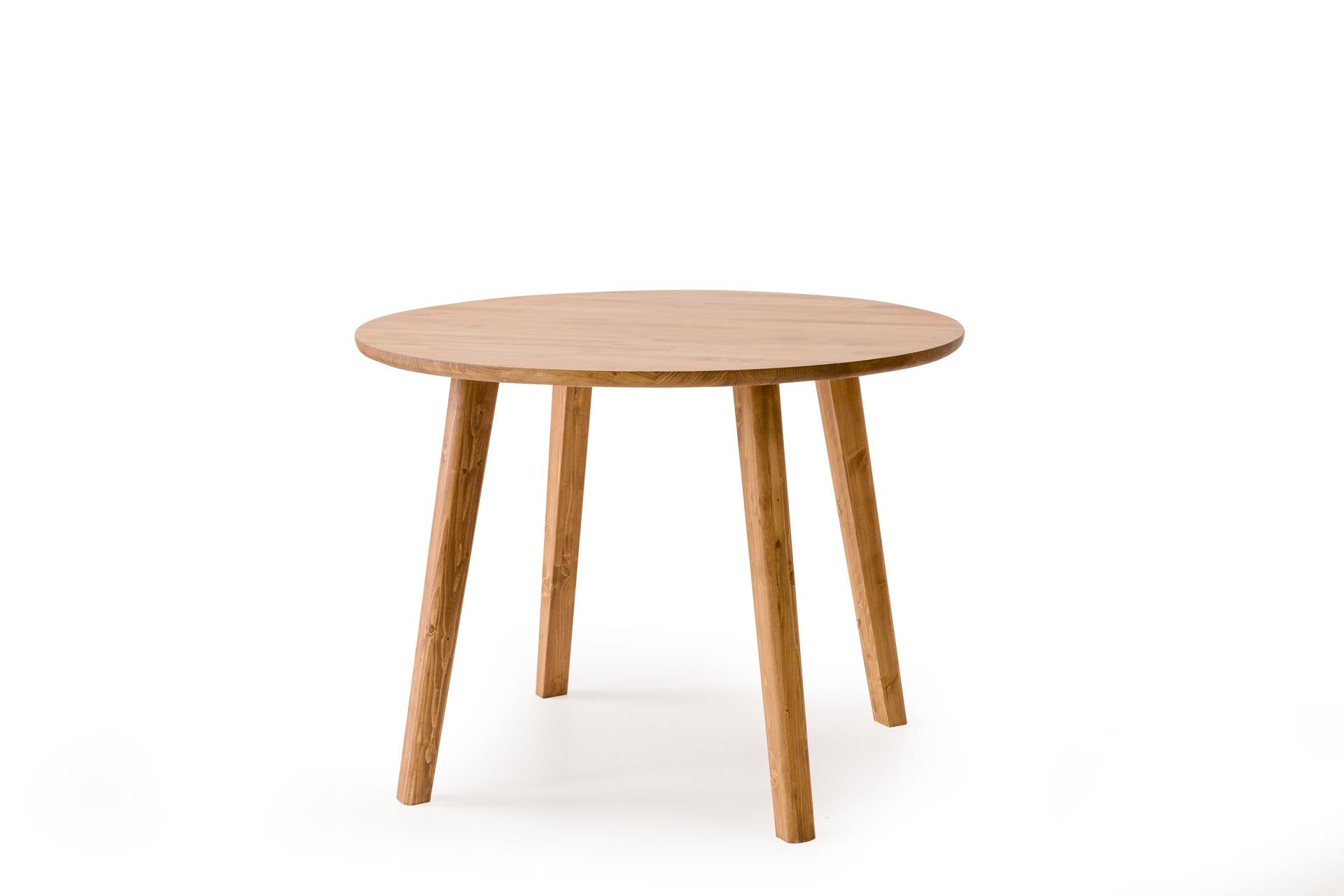 Table à manger rond Tasen D100cm Bois massif clair