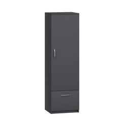 Armoire 1 porte et 1 tiroir Awakino L60cm Anthracite