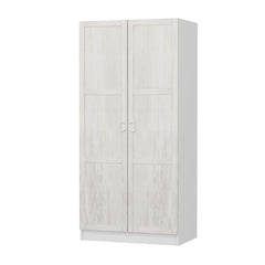 Armoire 2 portes Parai L90xH190cm Blanc