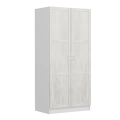 Armoire 2 portes Parai L90xH210cm Blanc