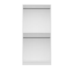 Armoire 2 portes et 6 miroirs Parai L90xH190cm Blanc