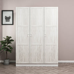 Armoire 3 portes Parai L135xH190cm Blanc