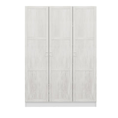 Armoire 3 portes Parai L135xH190cm Blanc