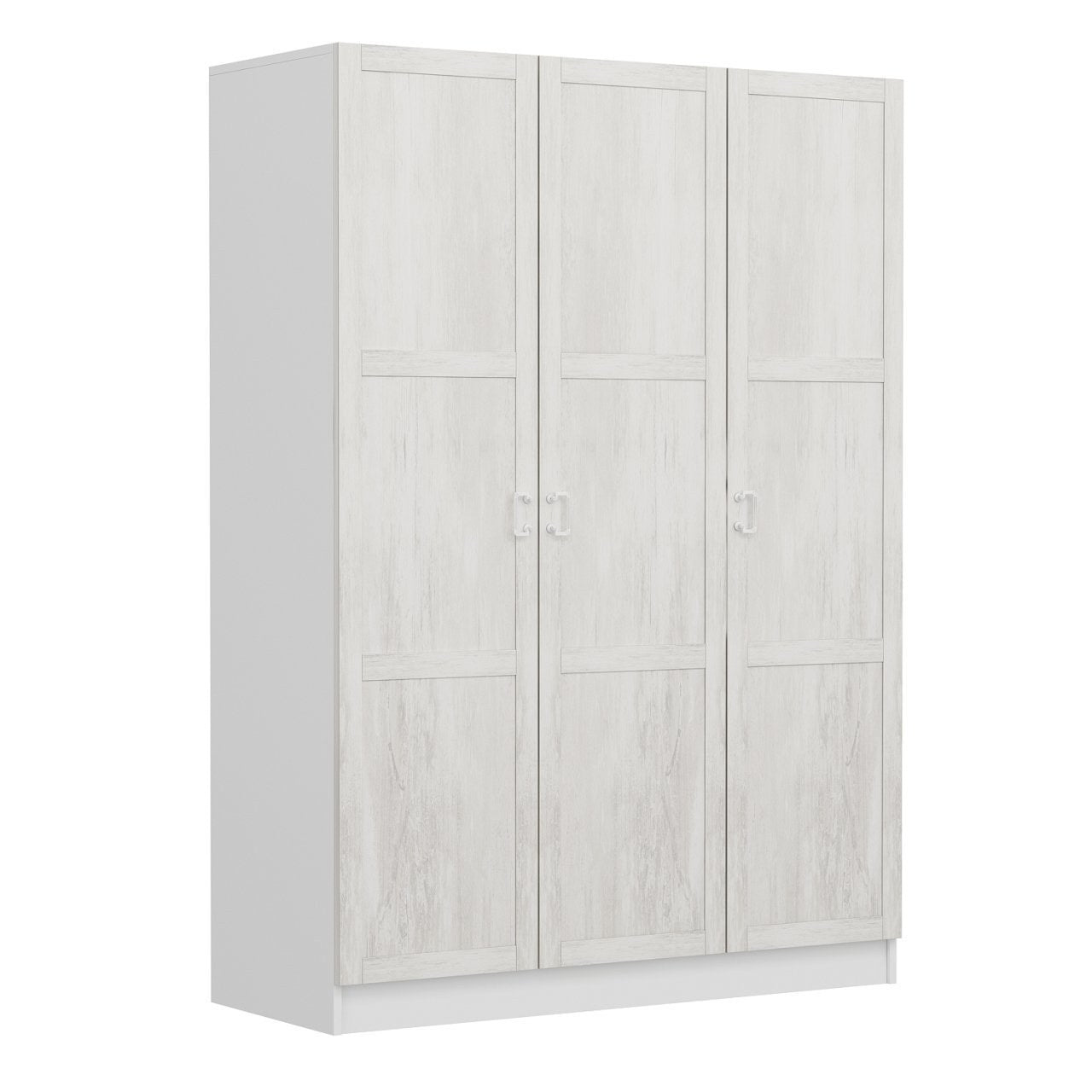 Armoire 3 portes Parai L135xH210cm Blanc