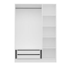 Armoire 3 portes Parai L135xH210cm Blanc