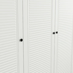 Armoire 3 portes Kuta L135xH190cm Bois Blanc