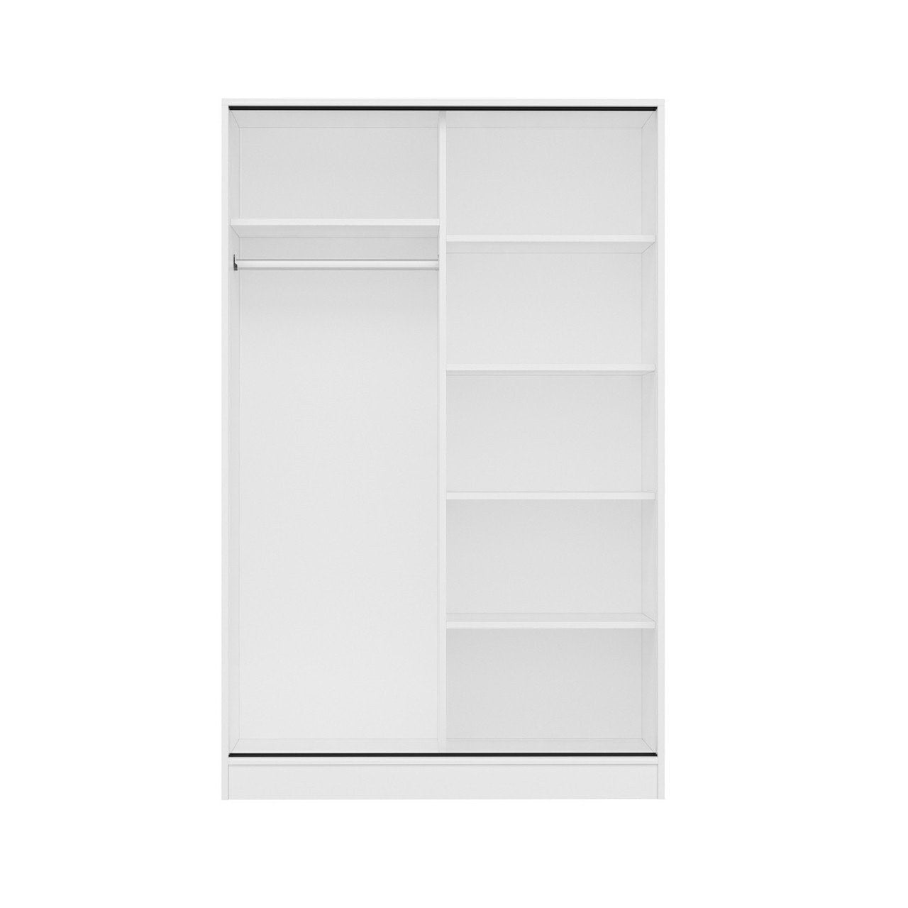 Dressing avec 2 porte coulissantes Carina L120xH190cm Blanc