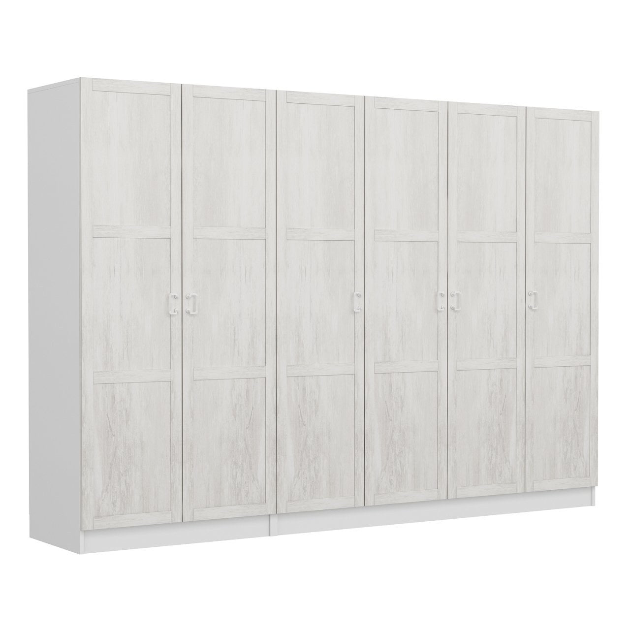 Armoire 6 portes modèle 2 Parai L270xH190cm Blanc