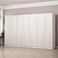 Armoire 7 portes Parai L315xH190cm Blanc