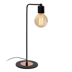 Lampe de table Ariadna 52cm Métal Noir et Or rose