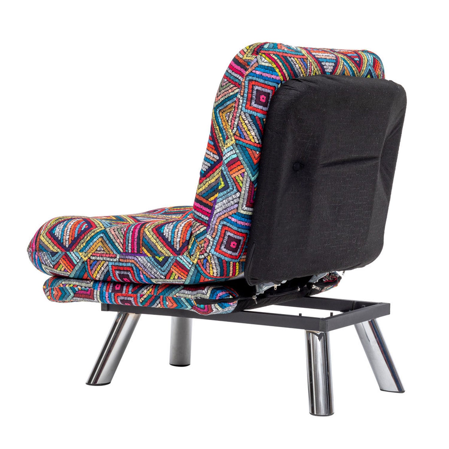 Fauteuil convertible Halora Tissu Motif Ethnique Multicolore