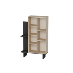 Étagère bibliothèque Franky L115cm Beige et Anthracite