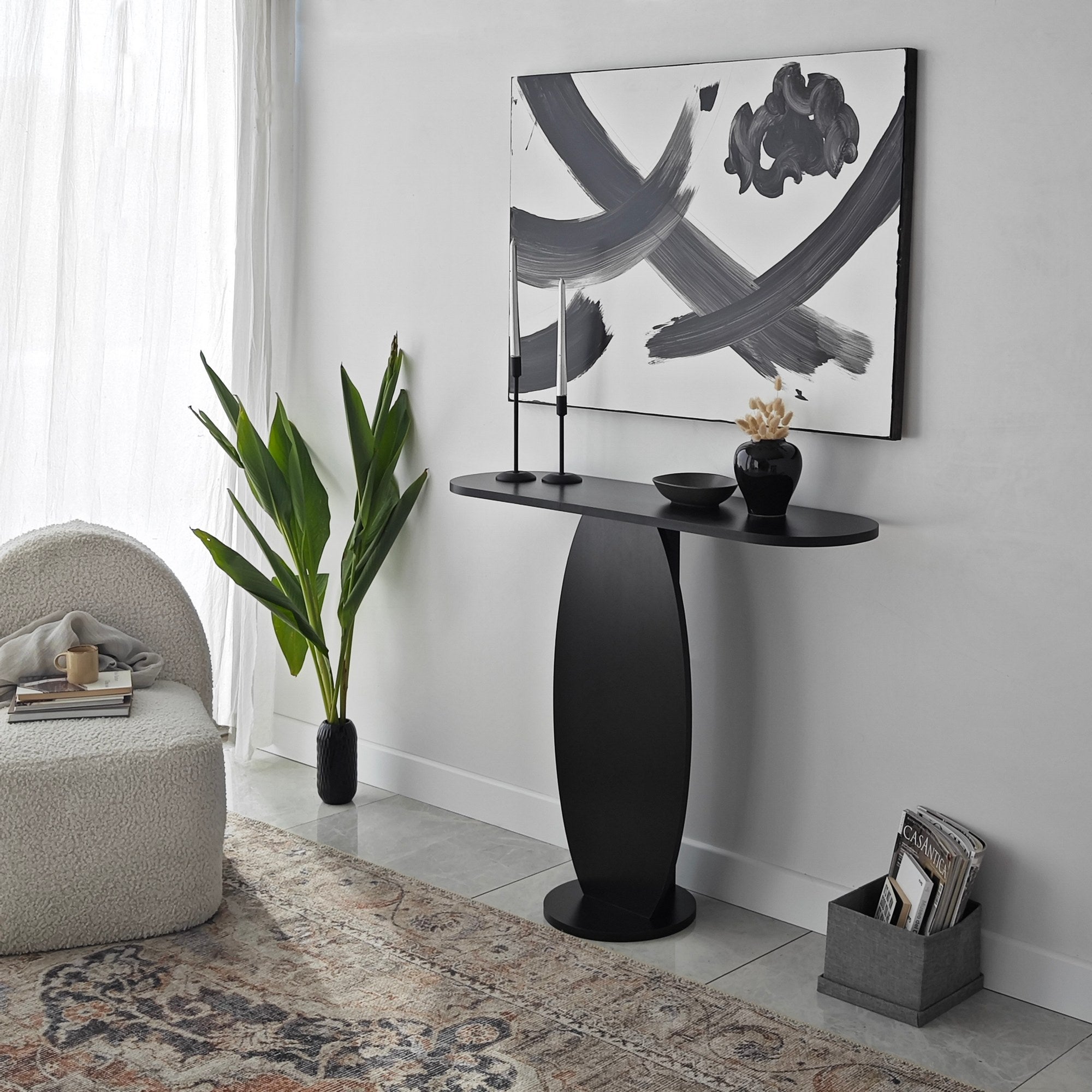 Console design Cynthia L100cm Anthracite