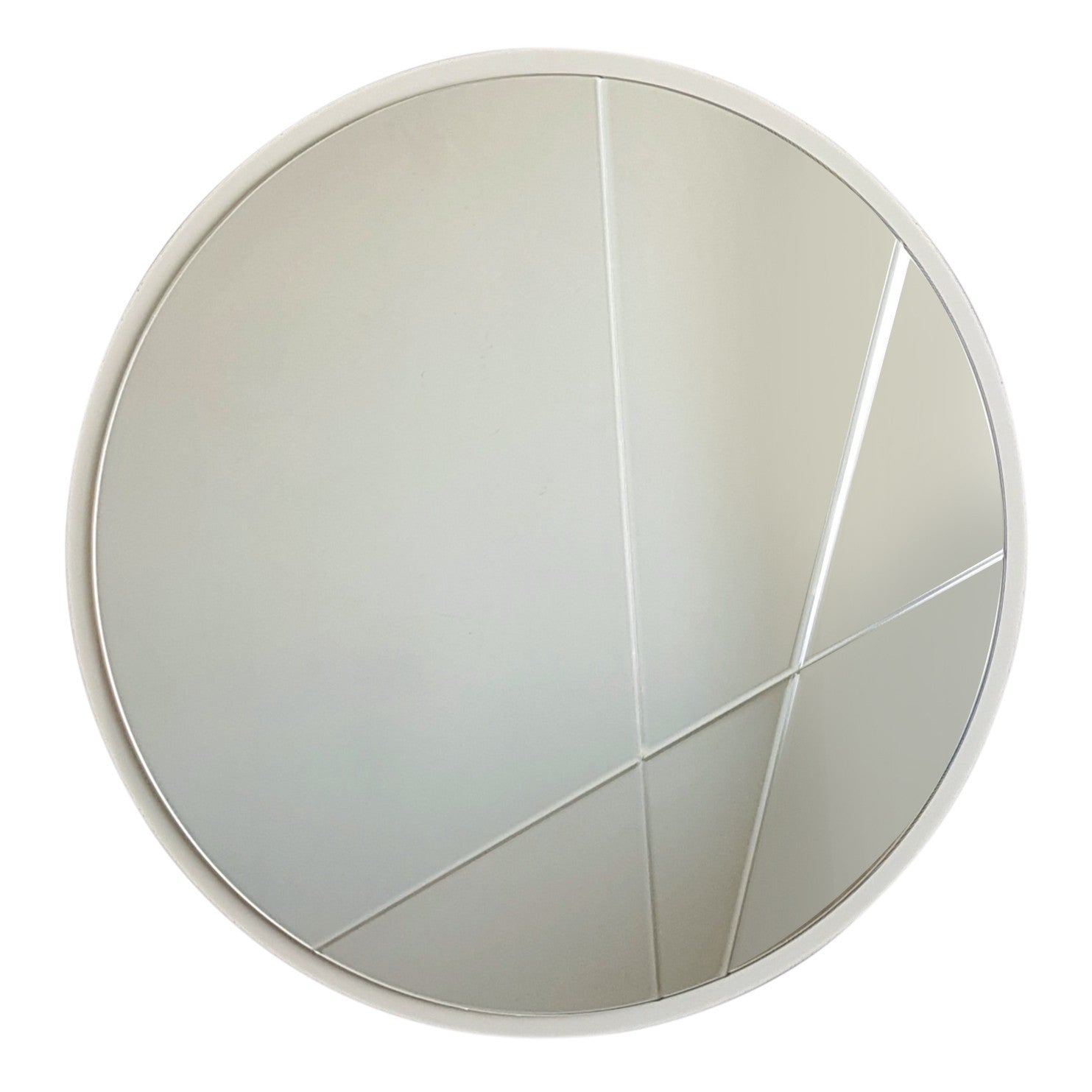 Miroir décoratif Lagas D60cm Bois Blanc