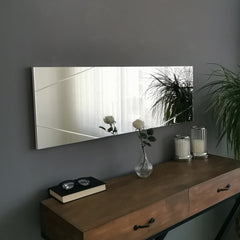 Miroir décoratif Magsonna L105xH35cm Argent