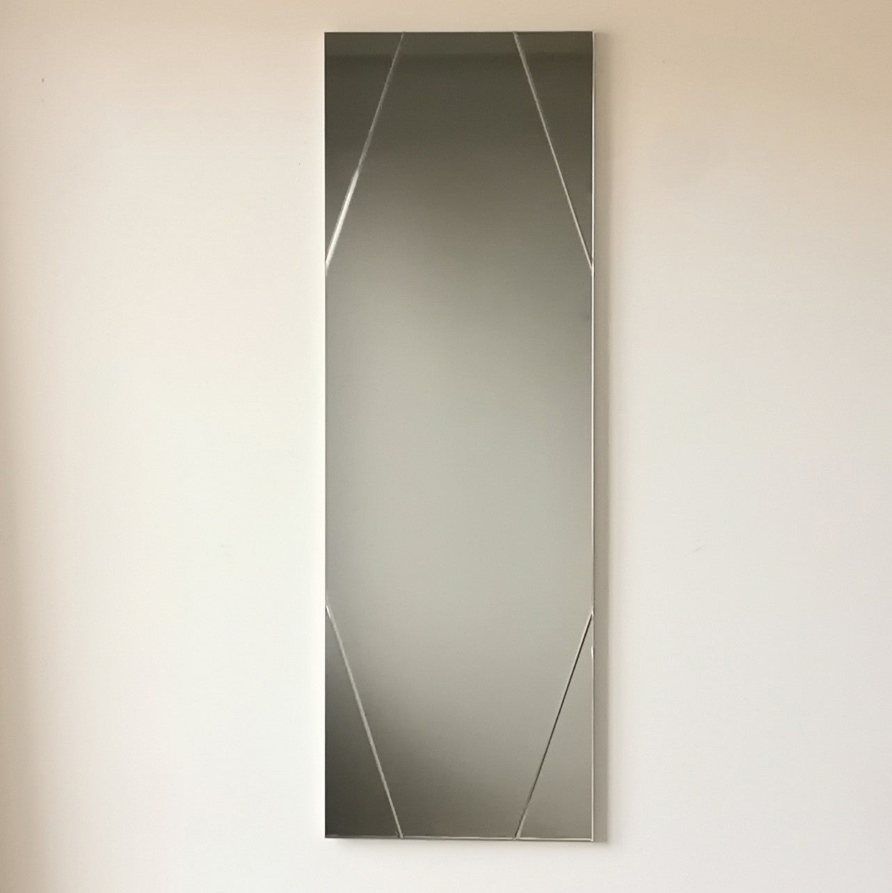 Miroir décoratif Magsonna L105xH35cm Argent