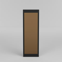 Miroir minimaliste Amlo L120xH40cm Verre Bronze et Bois Noir