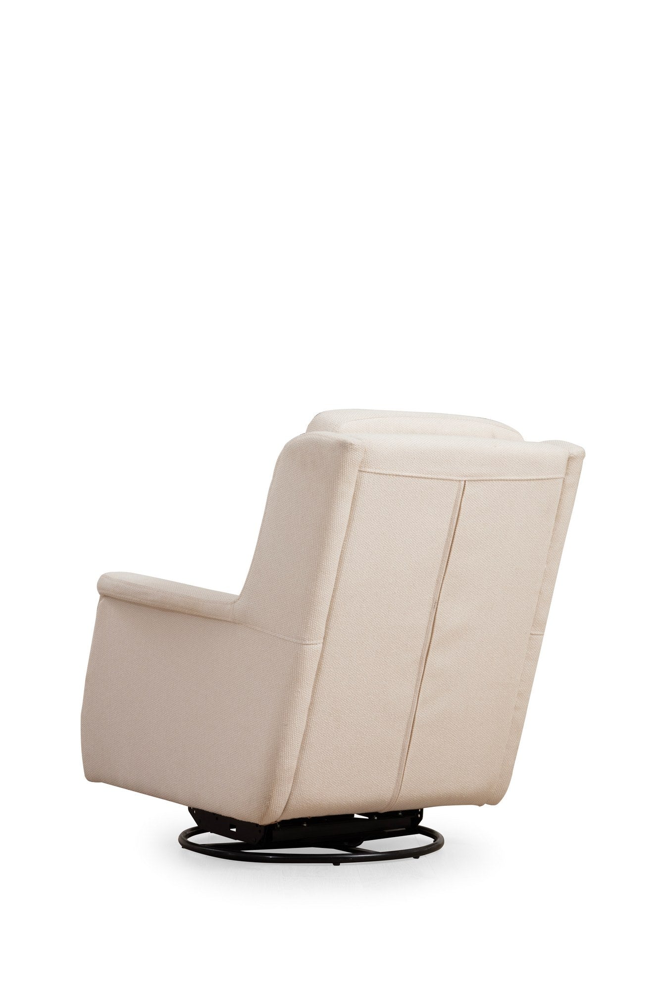 Fauteuil pivotant Enyana Tissu Blanc