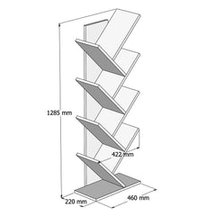 Bibliothèque Escalade 46x128,5cm Bois Naturel