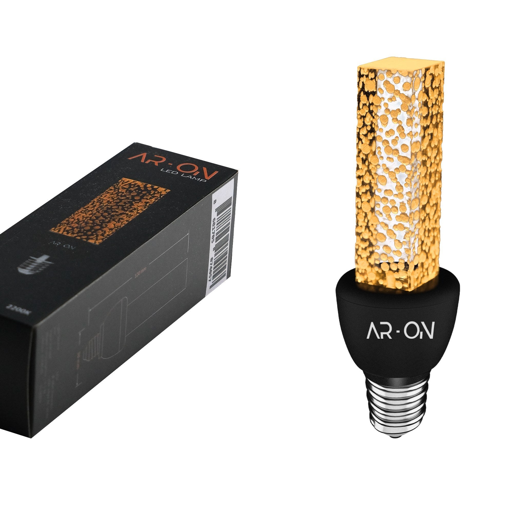 Ampoule LED lumière Blanc chaud Clevre E14 Noir