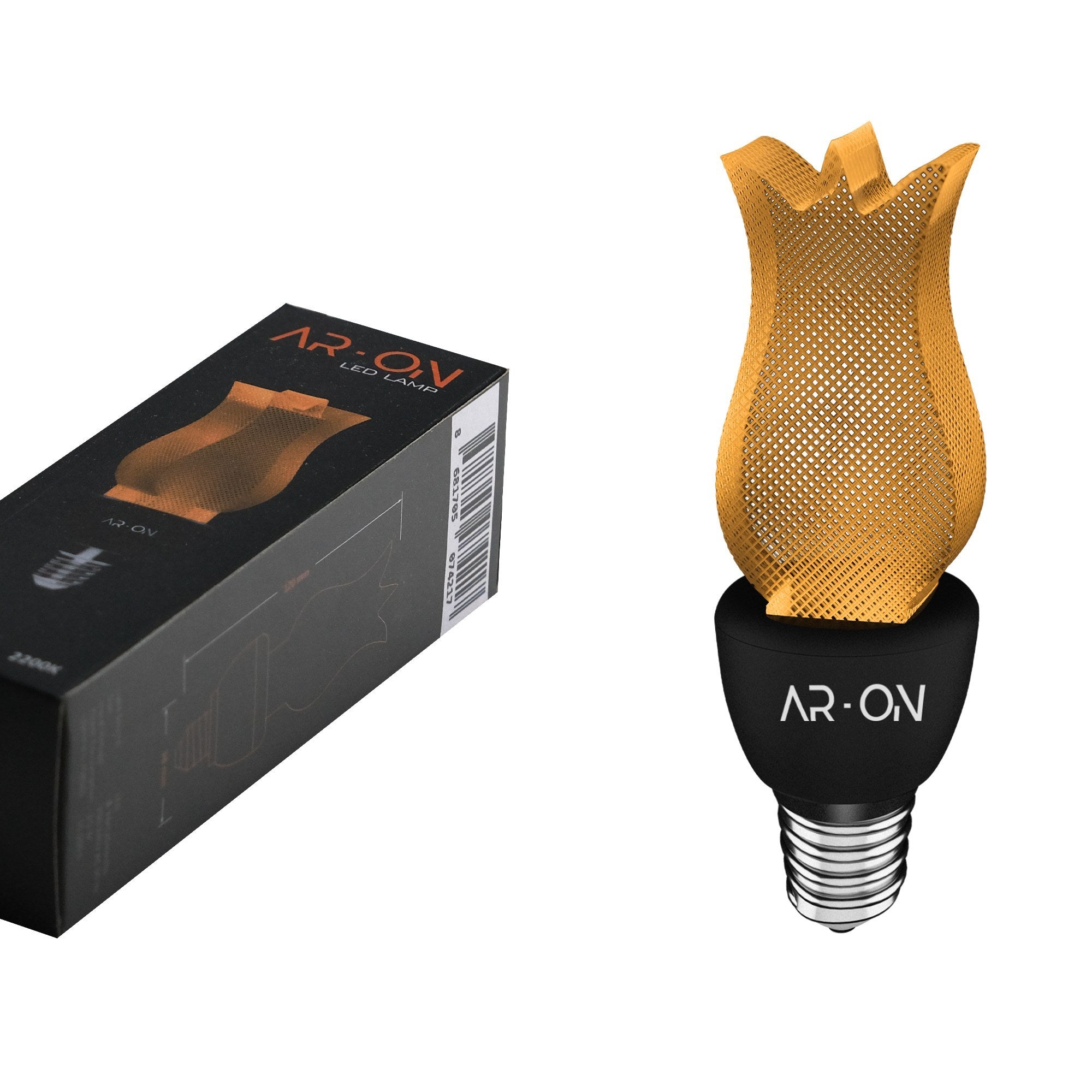 Ampoule LED lumière Blanc chaud Lega E14 Noir