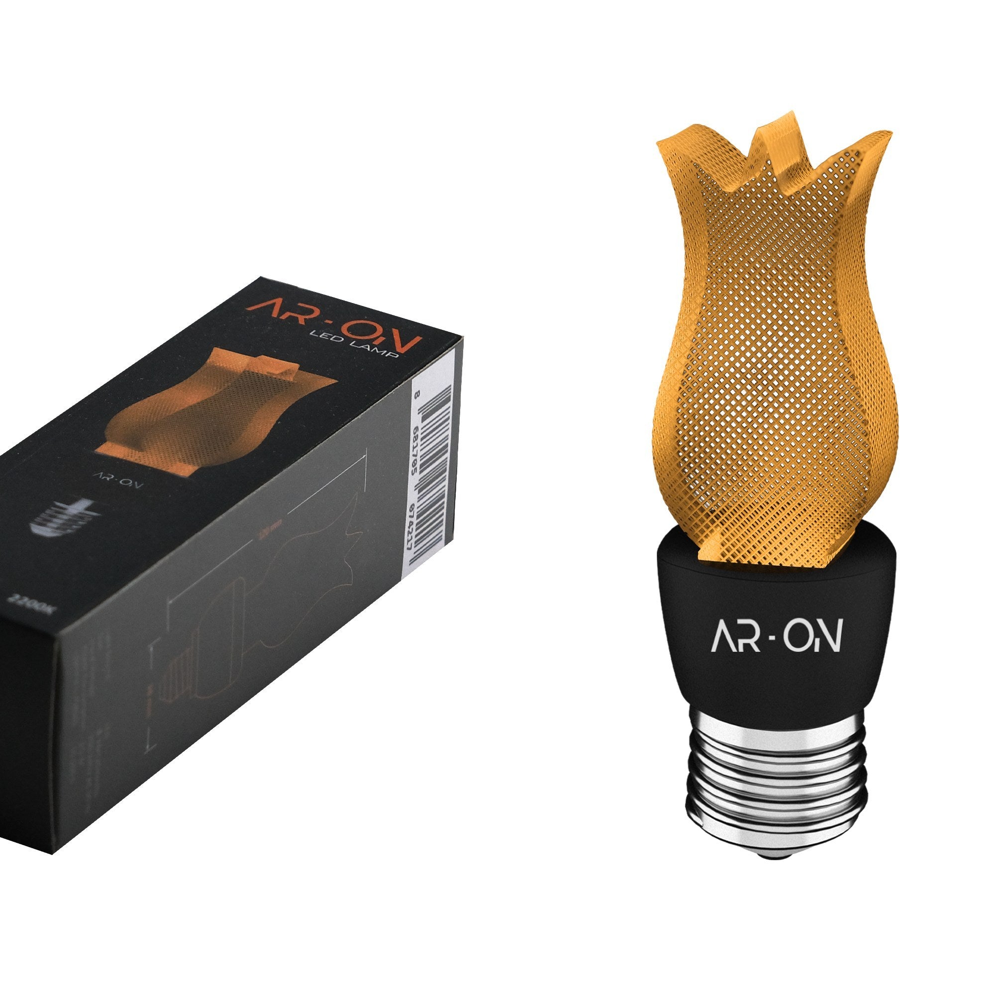 Ampoule LED lumière Blanc chaud Lega E27 Noir