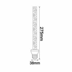 Ampoule LED lumière Blanc chaud Stereo E27 Noir