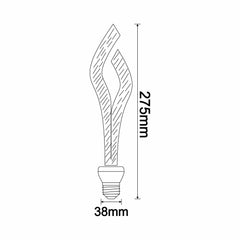 Ampoule LED lumière ambrée Serno E27 Noir