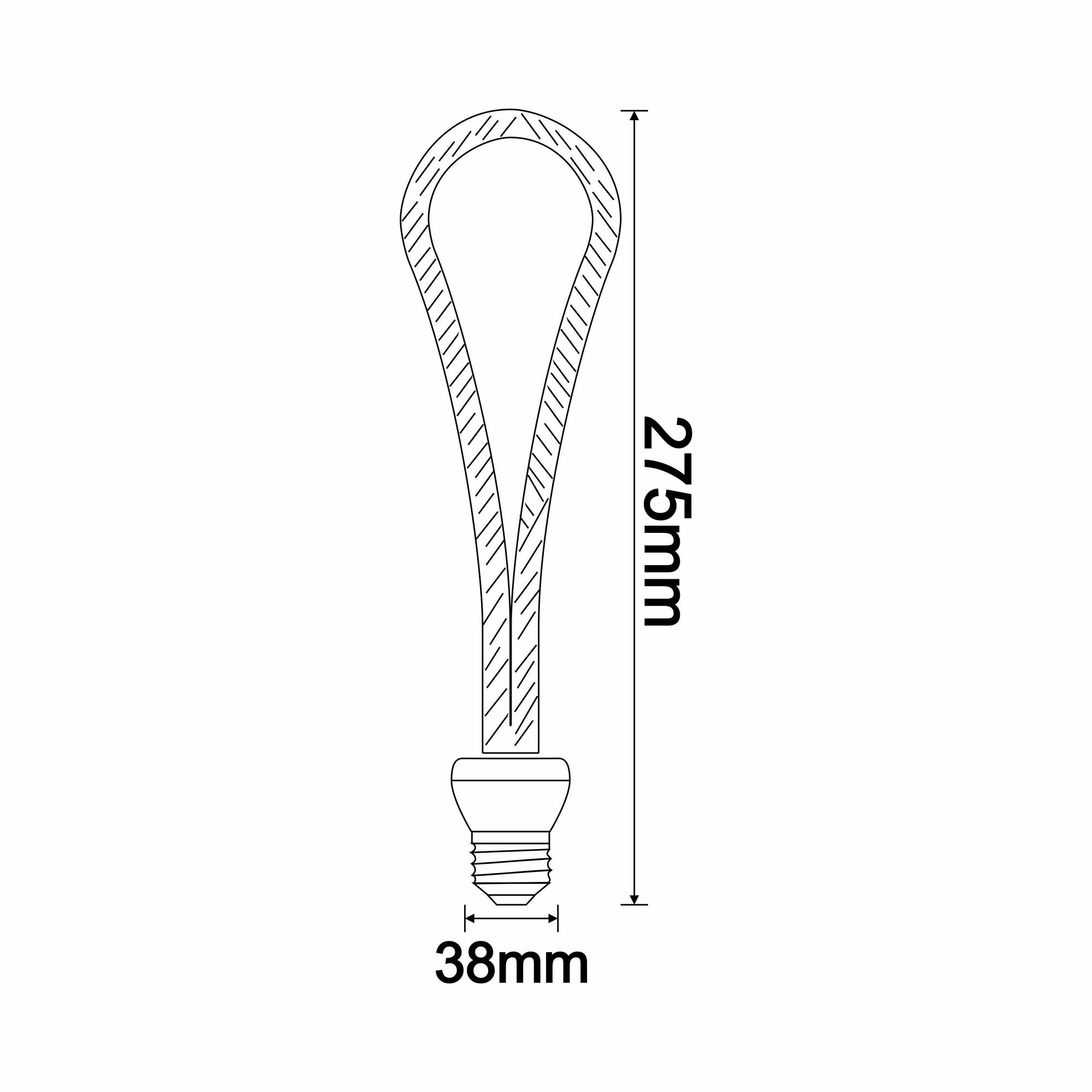 Ampoule LED lumière ambrée Serna E27 Noir