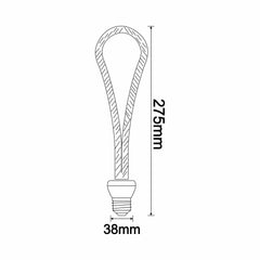 Ampoule LED lumière ambrée Serna E27 Noir