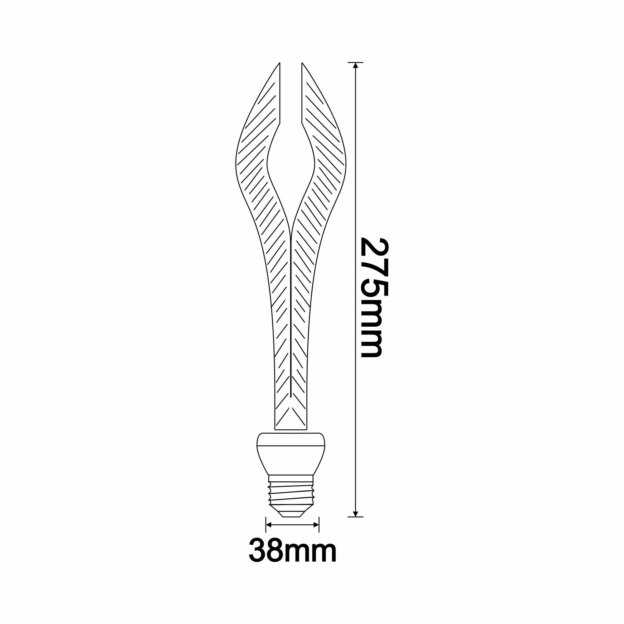 Ampoule LED Lumière ambrée Serny E27 Noir