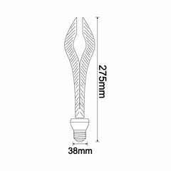 Ampoule LED lumière Blanc chaud Serny E27 Noir