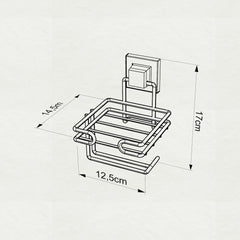 Support papier toilette Setin Métal Noir